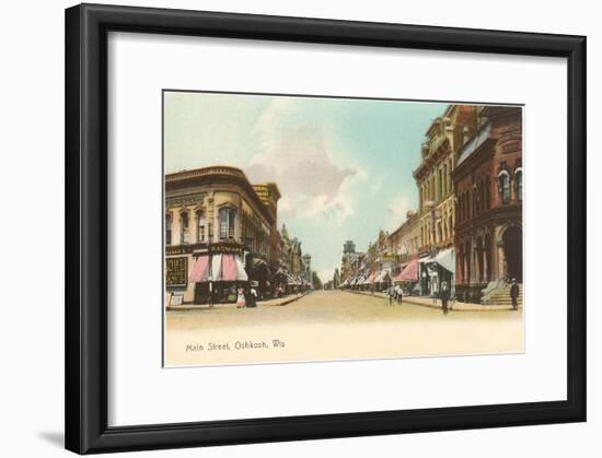 Main Street, Oshkosh, Wisconsin-null-Framed Art Print