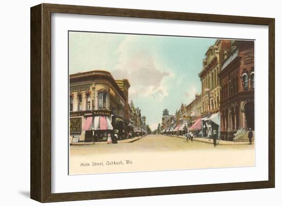 Main Street, Oshkosh, Wisconsin-null-Framed Art Print