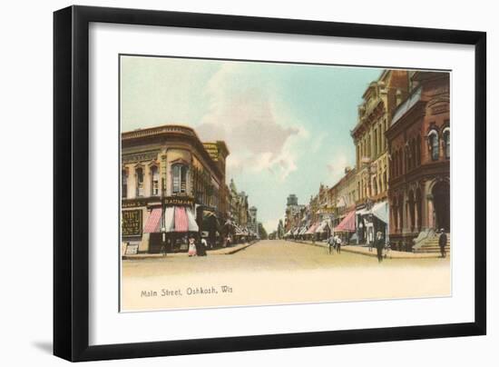 Main Street, Oshkosh, Wisconsin-null-Framed Art Print