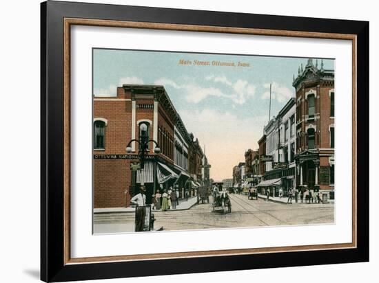 Main Street, Ottumwa, Iowa-null-Framed Art Print