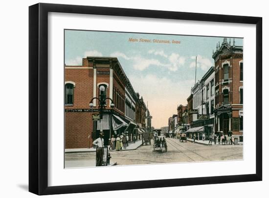Main Street, Ottumwa, Iowa-null-Framed Art Print