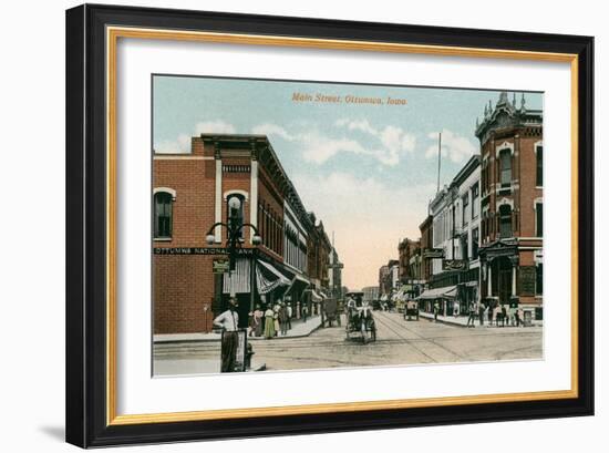 Main Street, Ottumwa, Iowa-null-Framed Art Print