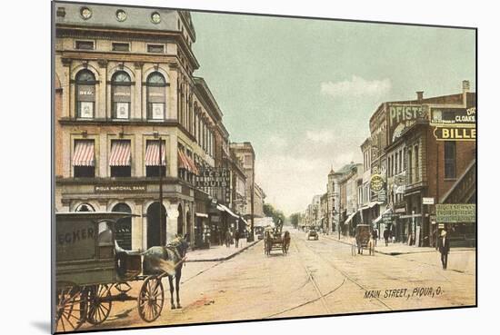 Main Street, Piqua-null-Mounted Art Print