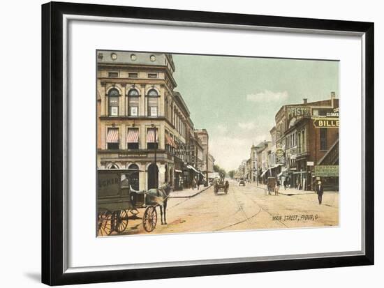 Main Street, Piqua-null-Framed Art Print