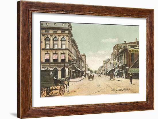 Main Street, Piqua-null-Framed Art Print