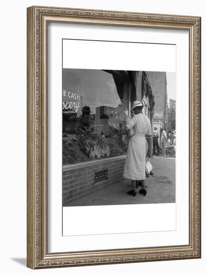 Main Street, Pittsboro, North Carolina-Dorothea Lange-Framed Art Print