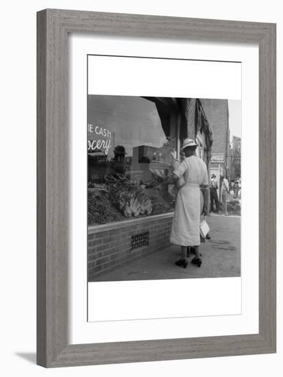 Main Street, Pittsboro, North Carolina-Dorothea Lange-Framed Art Print