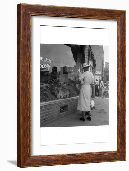 Main Street, Pittsboro, North Carolina-Dorothea Lange-Framed Art Print