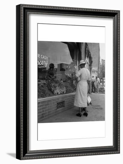 Main Street, Pittsboro, North Carolina-Dorothea Lange-Framed Art Print