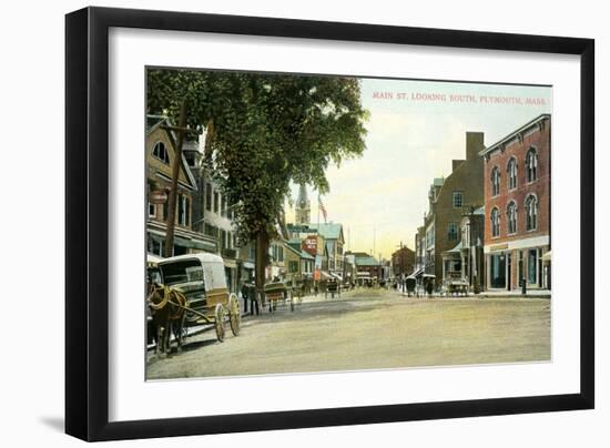 Main Street, Plymouth-null-Framed Art Print