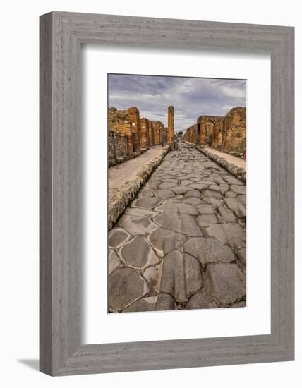 Main Street, Pompeii, Italy-John Ford-Framed Photographic Print