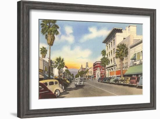 Main Street, Riverside, California-null-Framed Art Print