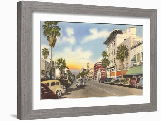 Main Street, Riverside, California-null-Framed Art Print