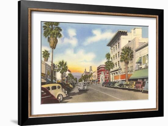 Main Street, Riverside, California-null-Framed Art Print