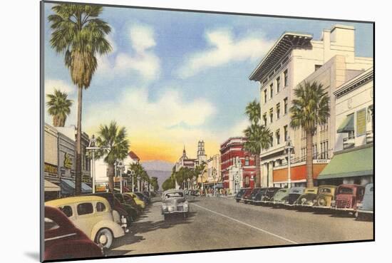 Main Street, Riverside, California-null-Mounted Art Print