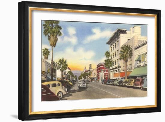 Main Street, Riverside, California-null-Framed Art Print