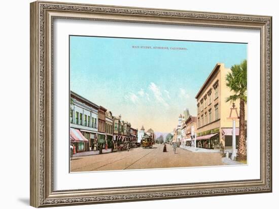 Main Street, Riverside, California-null-Framed Art Print