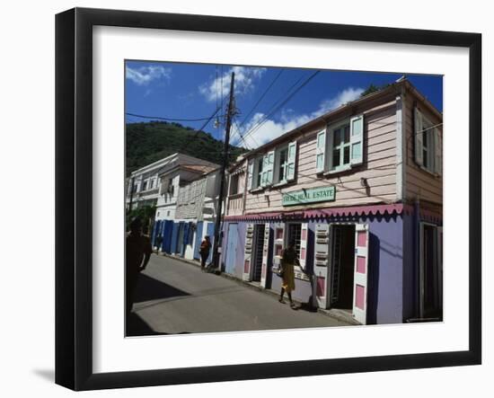 Main Street, Road Town, Tortola, British Virgin Islands, West Indies, Caribbean, Central America-Ken Gillham-Framed Photographic Print