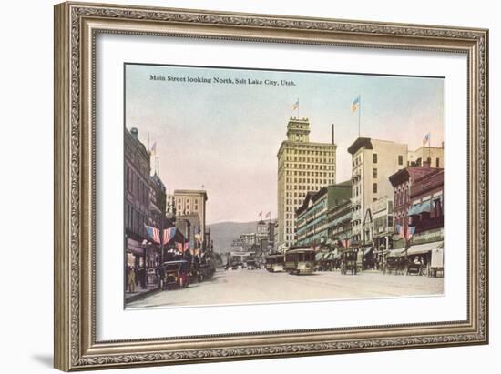 Main Street, Salt Lake City, Utah-null-Framed Art Print