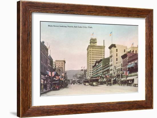 Main Street, Salt Lake City, Utah-null-Framed Art Print