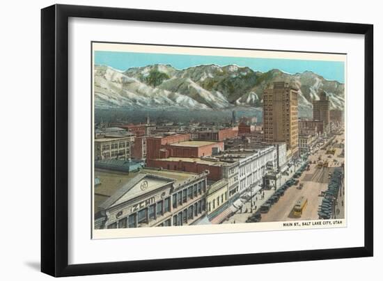 Main Street, Salt Lake City, Utah-null-Framed Art Print