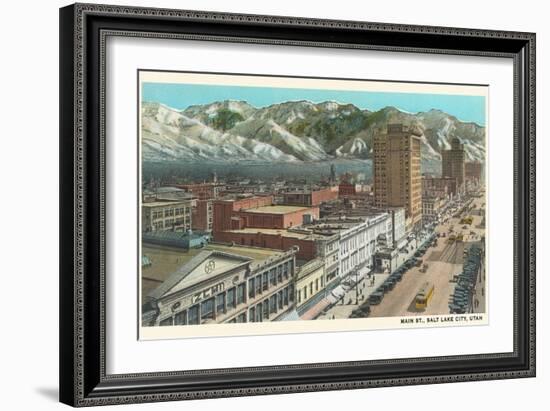 Main Street, Salt Lake City, Utah-null-Framed Art Print