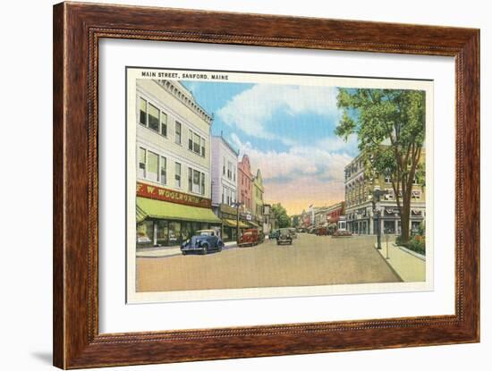 Main Street, Sanford-null-Framed Art Print