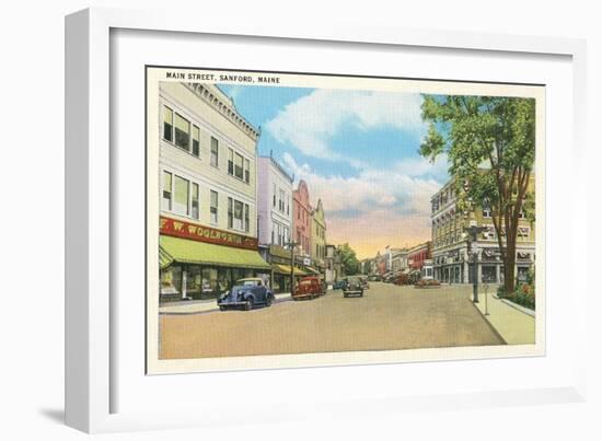 Main Street, Sanford-null-Framed Art Print