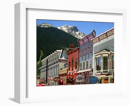 Main Street, Silverton, Colorado-George Oze-Framed Photographic Print