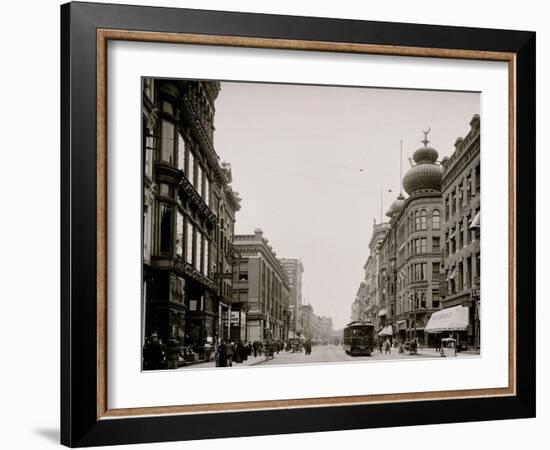 Main Street, Springfield, Mass.-null-Framed Photo