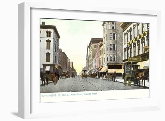 Main Street, Springfield-null-Framed Art Print