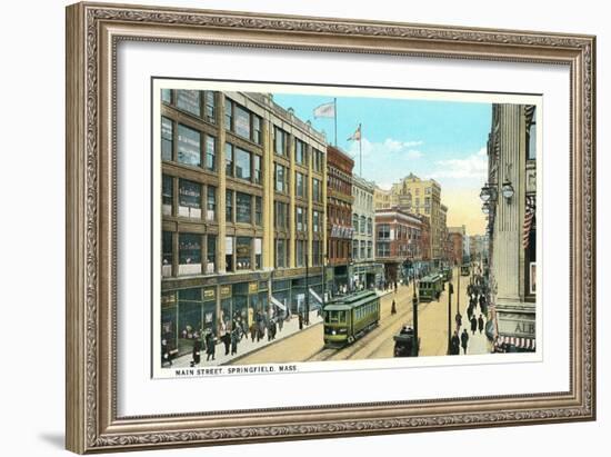 Main Street, Springfield-null-Framed Art Print