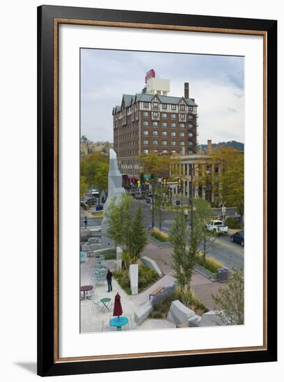 Main Street Square, Fort Hays, Rapid City, South Dakota, USA-Walter Bibikow-Framed Photographic Print