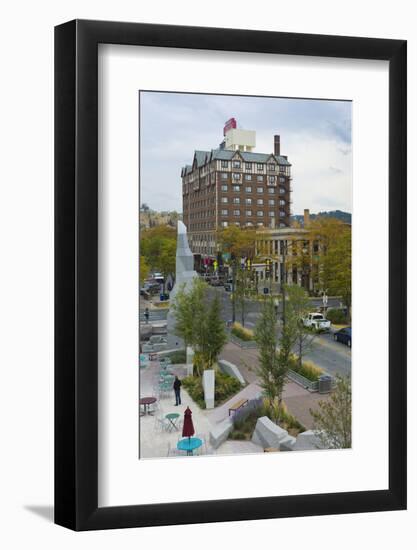 Main Street Square, Fort Hays, Rapid City, South Dakota, USA-Walter Bibikow-Framed Photographic Print