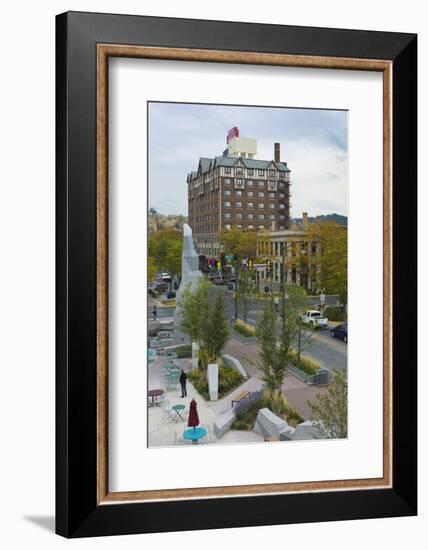 Main Street Square, Fort Hays, Rapid City, South Dakota, USA-Walter Bibikow-Framed Photographic Print