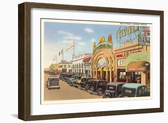 Main Street, Tijuana, Mexico-null-Framed Art Print