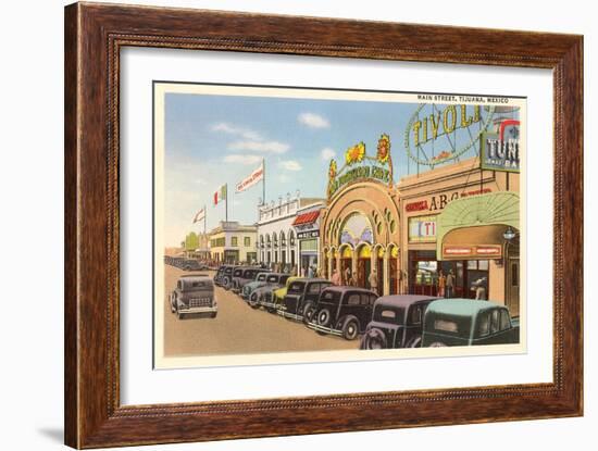 Main Street, Tijuana, Mexico-null-Framed Art Print