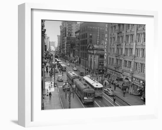 Main Street Traffic-Loomis Dean-Framed Photographic Print