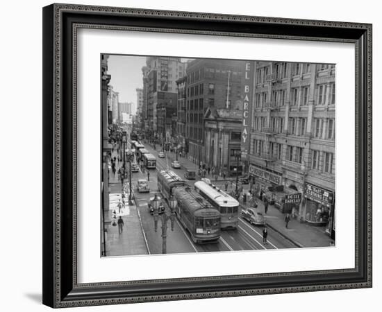 Main Street Traffic-Loomis Dean-Framed Photographic Print