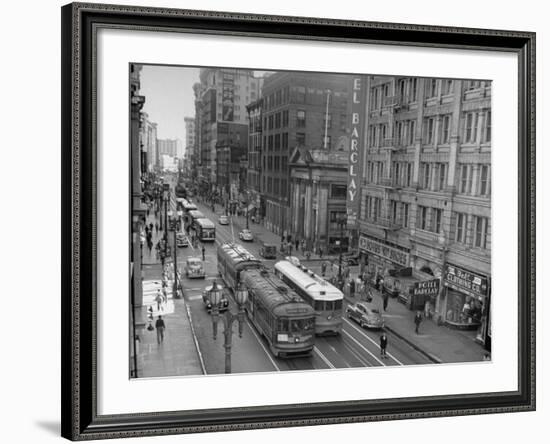 Main Street Traffic-Loomis Dean-Framed Photographic Print