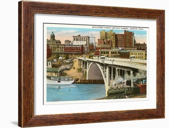 Main Street Viaduct, Houston, Texas-null-Framed Art Print