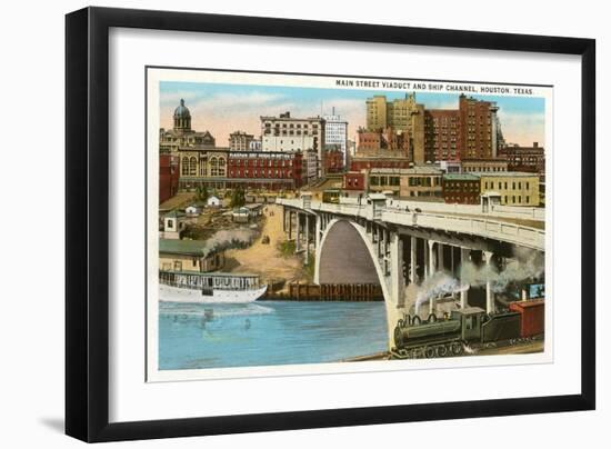 Main Street Viaduct, Houston, Texas-null-Framed Art Print