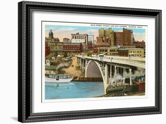 Main Street Viaduct, Houston, Texas-null-Framed Art Print