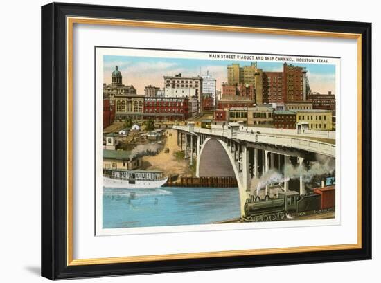 Main Street Viaduct, Houston, Texas-null-Framed Art Print