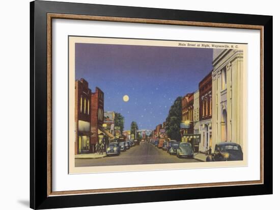 Main Street, Waynesville-null-Framed Art Print