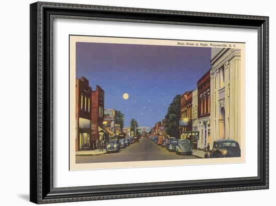 Main Street, Waynesville-null-Framed Art Print