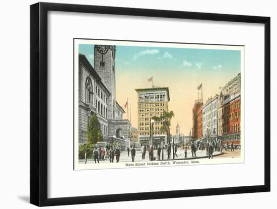 Main Street, Worcester, Mass.-null-Framed Art Print