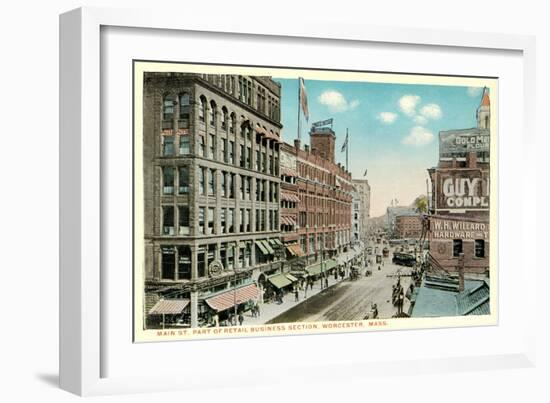 Main Street, Worcester-null-Framed Art Print