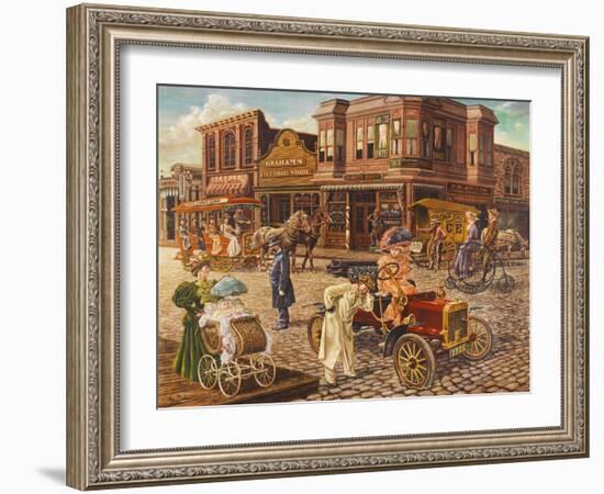 Main Street-Lee Dubin-Framed Giclee Print