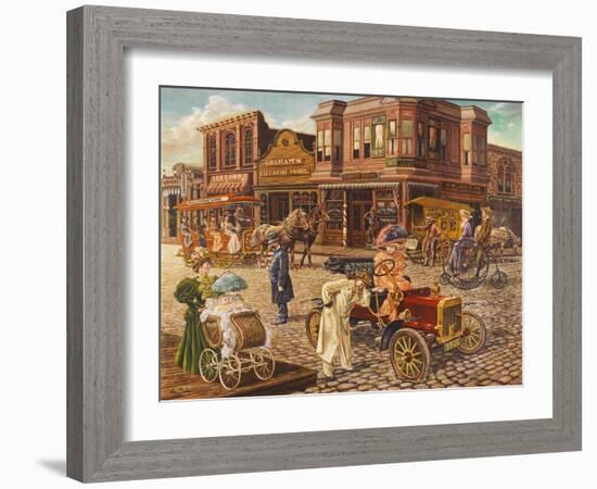 Main Street-Lee Dubin-Framed Giclee Print